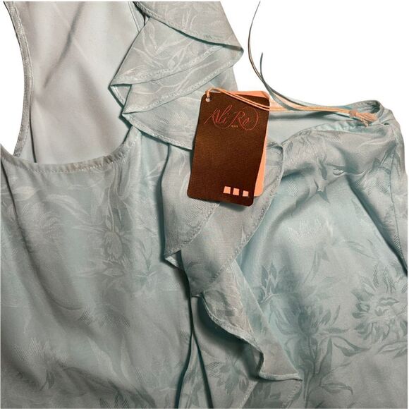 NWT Ali Ro sky blue ruffle dress - Picture 10 of 13